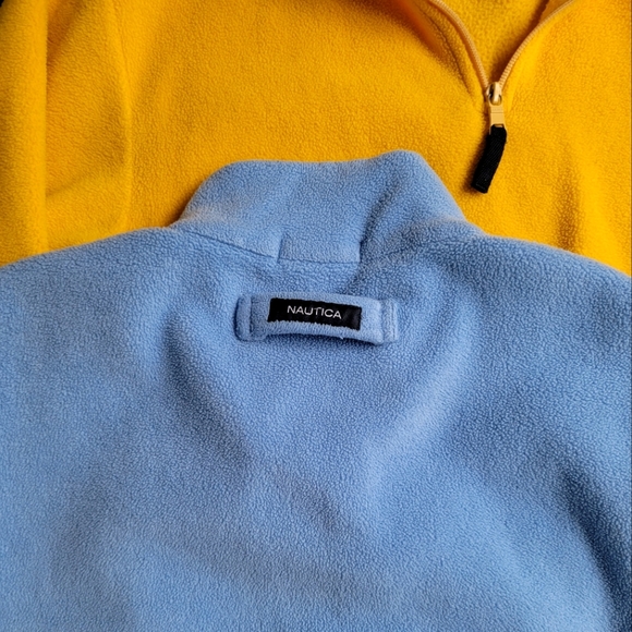 NAUTICA SET OF 2- MENS FLEECE HEAVY DUTY PULLOVER HALF ZIP SWEATSHIRT JACKET - Picture 10 of 11